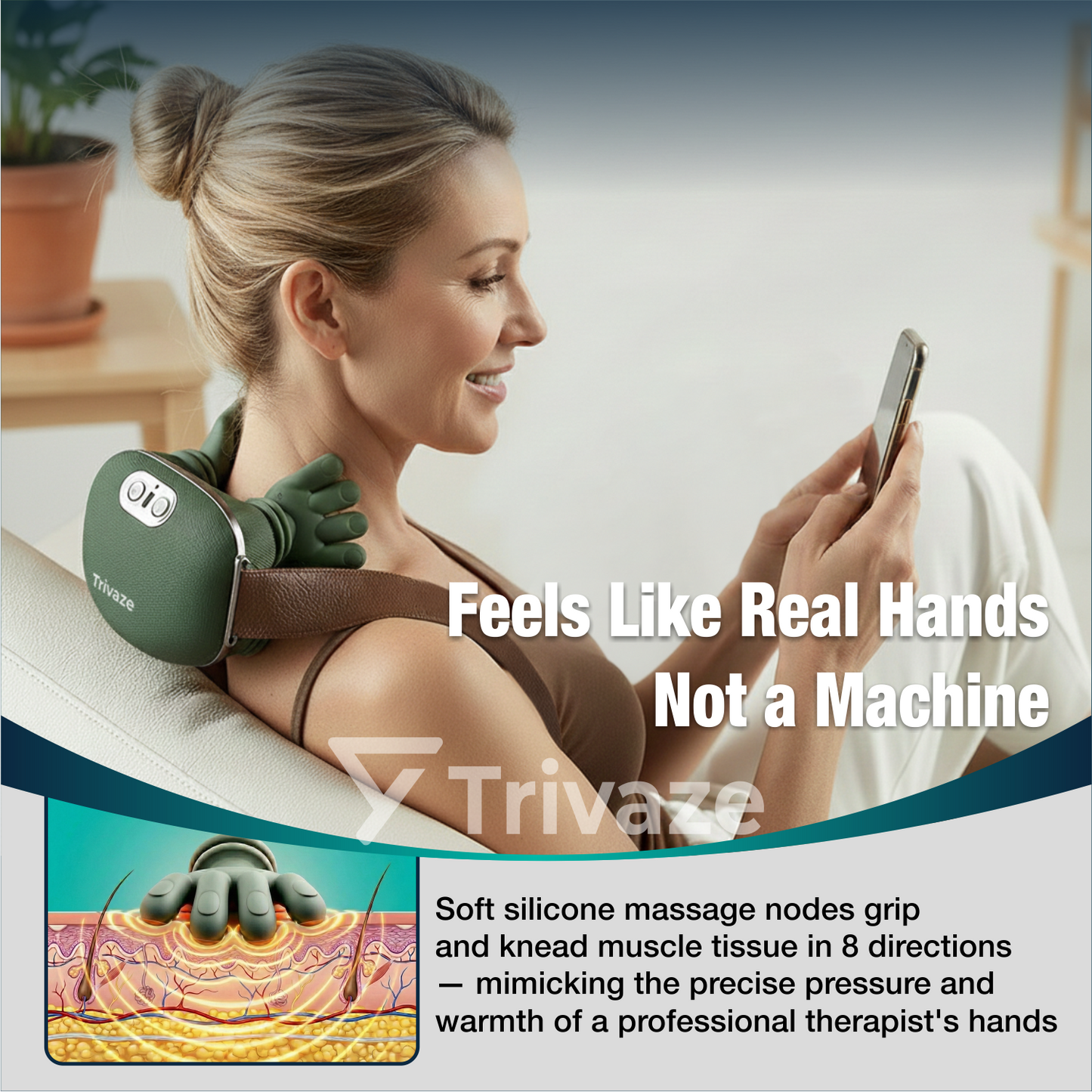 Trivaze™ Heat-Therapy Massager