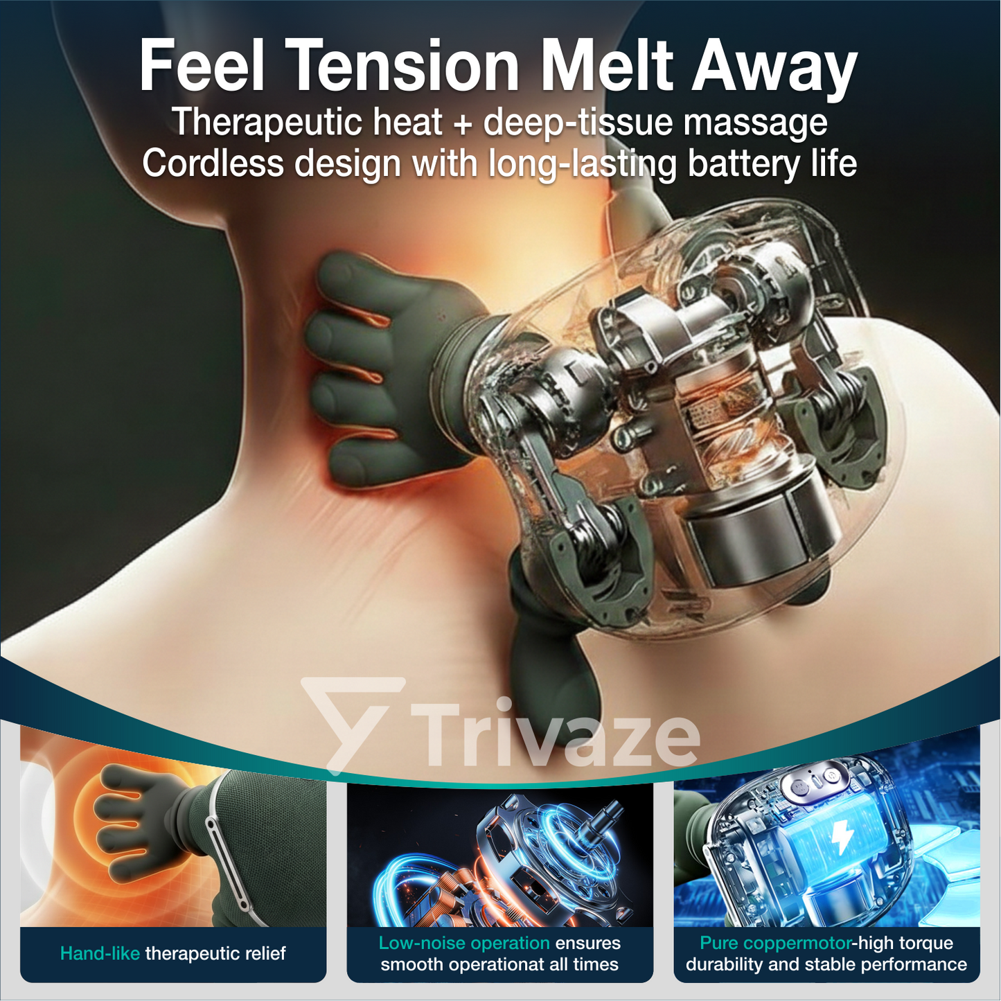 Trivaze™ Heat-Therapy Massager